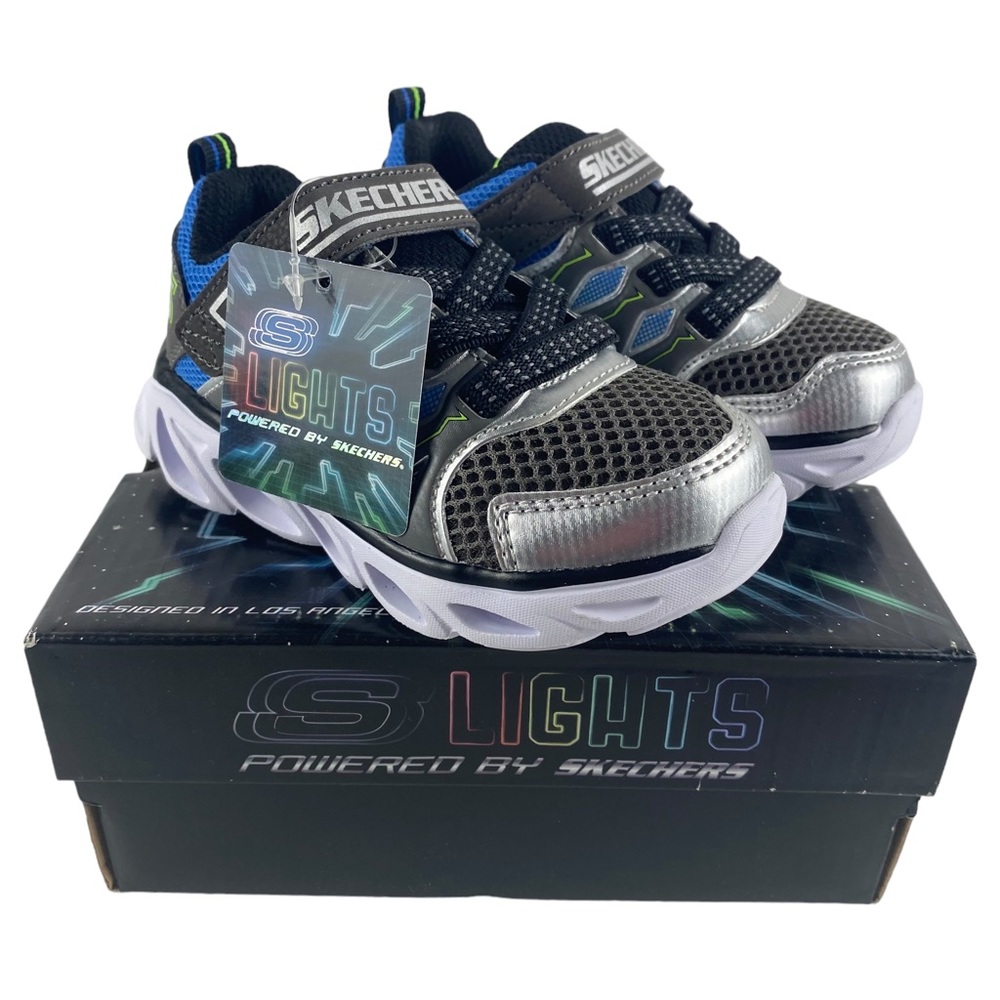 NEW Skechers S Lights Hypno Flash 3.0 Light Up Sneaker - Size 7